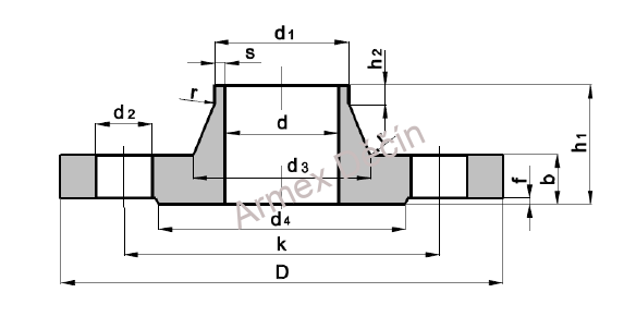 Příruba krková PN16 DIN